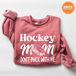 Hockey Mom Crewneck Sweatshirt | Hockey Mom Shirt Hoodie | Hockey Hoodie | Hockey Sweatshirt for Mom | Team Mom Gift | Sports Mom Sweater
