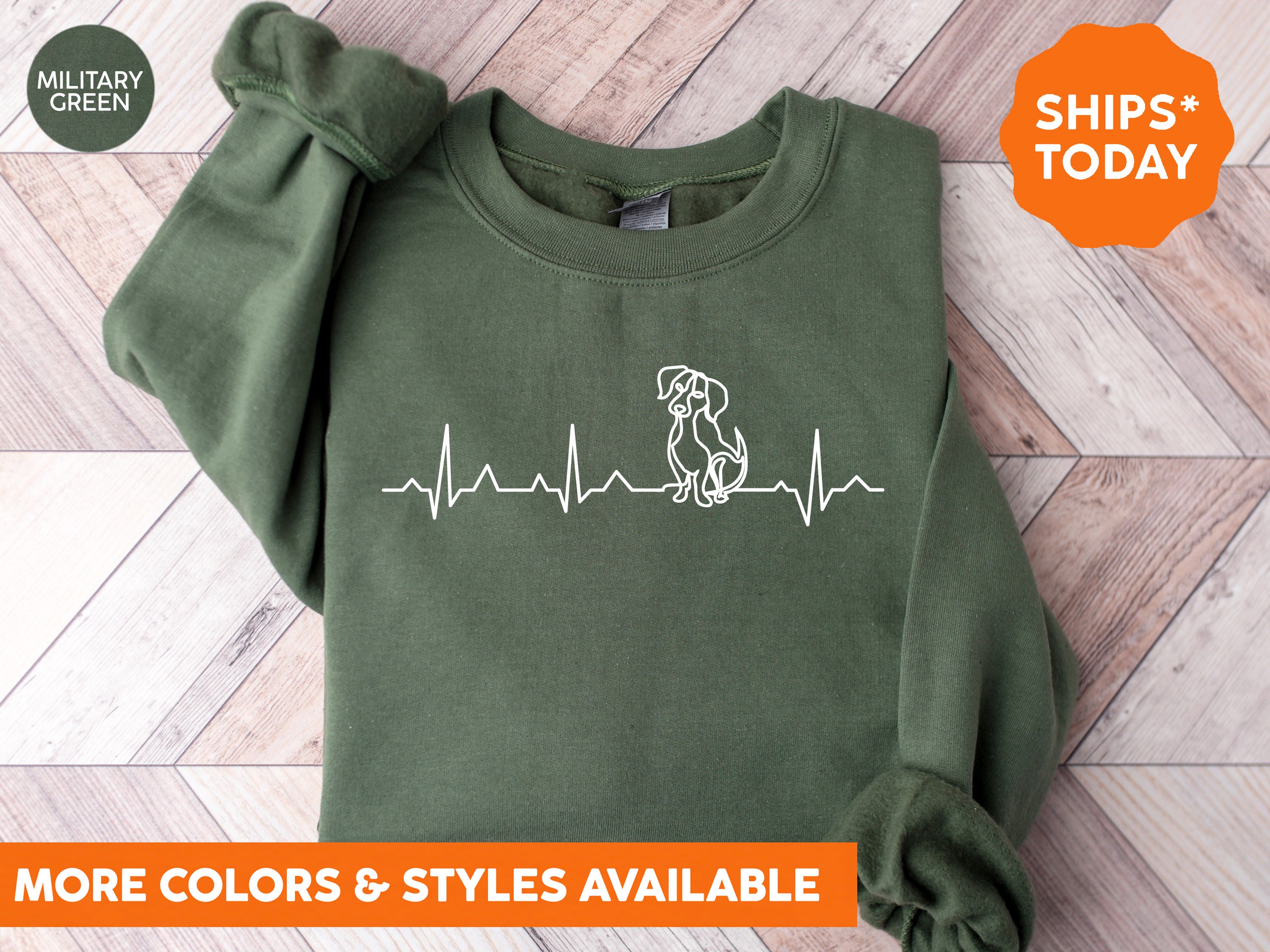 HEART U MOST ♡ gray sweatshirt with personalized heart paw print – BFFS &  BABES