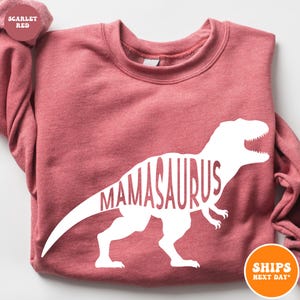 Mamasaurus Crewneck Sweatshirt | Dinosaur Party | Dinosaur Shirts | Family Matching Birthday Shirts | Mamasaurus Shirt | Birthday Mom Shirt