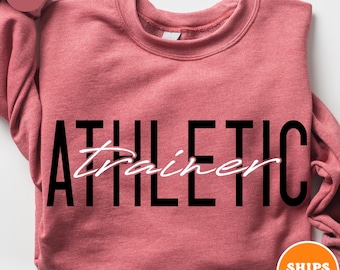 Athletic Trainer Crewneck Sweatshirt | Gym Buddy Shirt | Athletic Training | Athlete Gifts | Personal Trainer | Trainer Shirt | Workout Tee