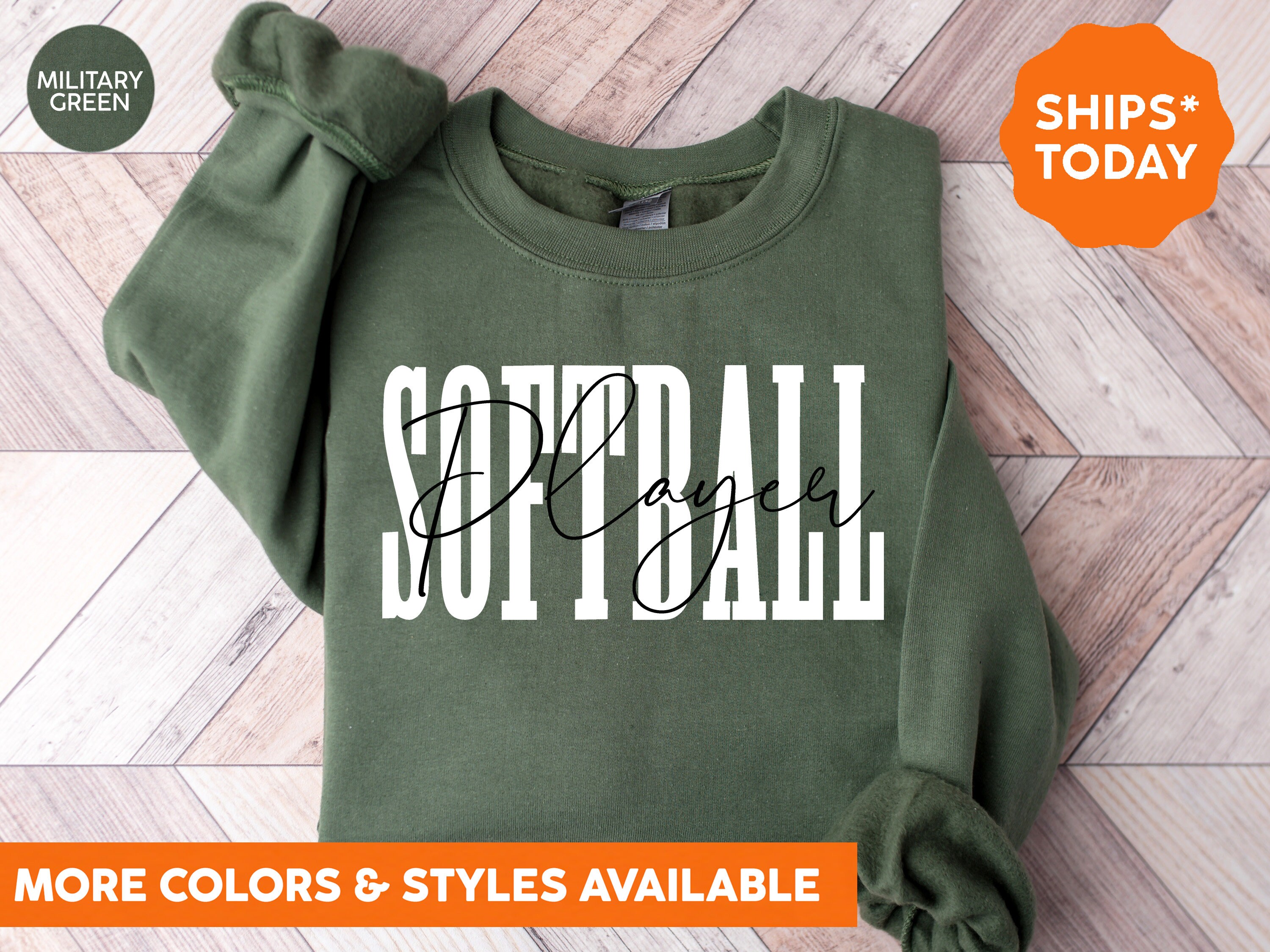 Softball Player Crewneck Sweatshirt Softball Player Hoodie Etsy
