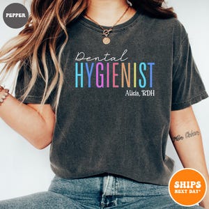 Custom Dental Hygienist T-shirt | Dental Assistant Shirt | Dental Hygienist Tee | Gift for Dental Staff | RDH Student | Dental Student Shirt
