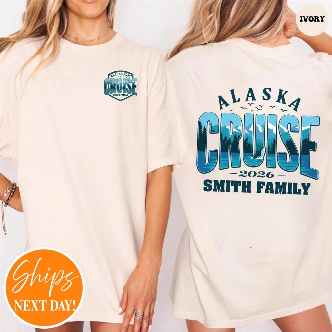 Personalized Alaska Cruise Shirt 2026 | Family Cruise Trip Tee | Custom ...