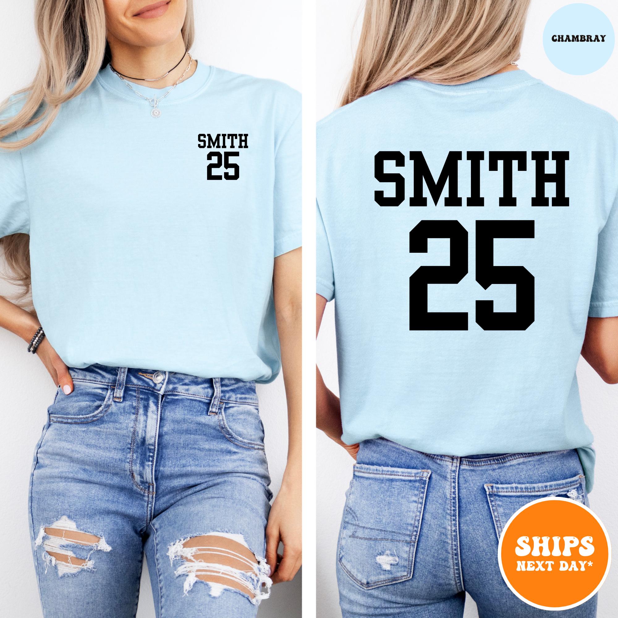 Custom Name and Back Number T-shirt | Personalized Sports Shirt | Sport ...