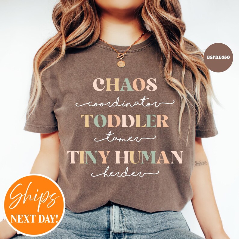 Funny Mom Shirt | Daycare Teacher | Babysitter Childcare Shirt | Nanny Shirt | Kindergarten Teacher | Chaos Coordinator | Funny Mom Sayings image 7