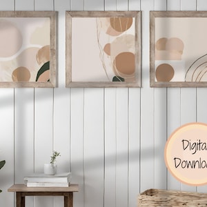 Watercolor Wall Art | Boho Wall Art | Digital Download | Printable Wall Decor | Abstract Art | Boho Art Bundle | Neutral Wall Decor