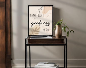 Scripture Wall Art Bundle |  Boho Printable Wall Art | Christian Wall Decor | Digital Download | Bible Verse Wall Art | The Goodness of God