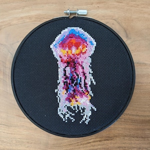 Medusa Jellyfish Counted Cross Stitch Pattern PDF