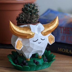 3D Printed Cow Bull Planter