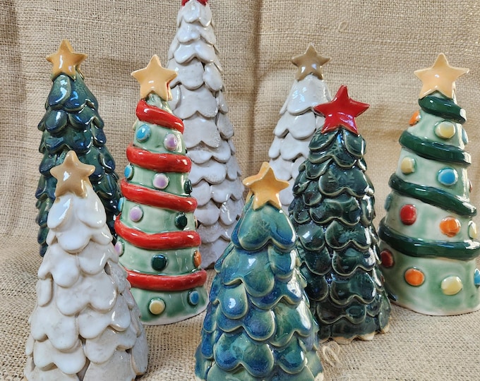Decorative Handmade Tree Handmade Ceramic Christmas Tree, Stoneware Pottery Decor - Etsy