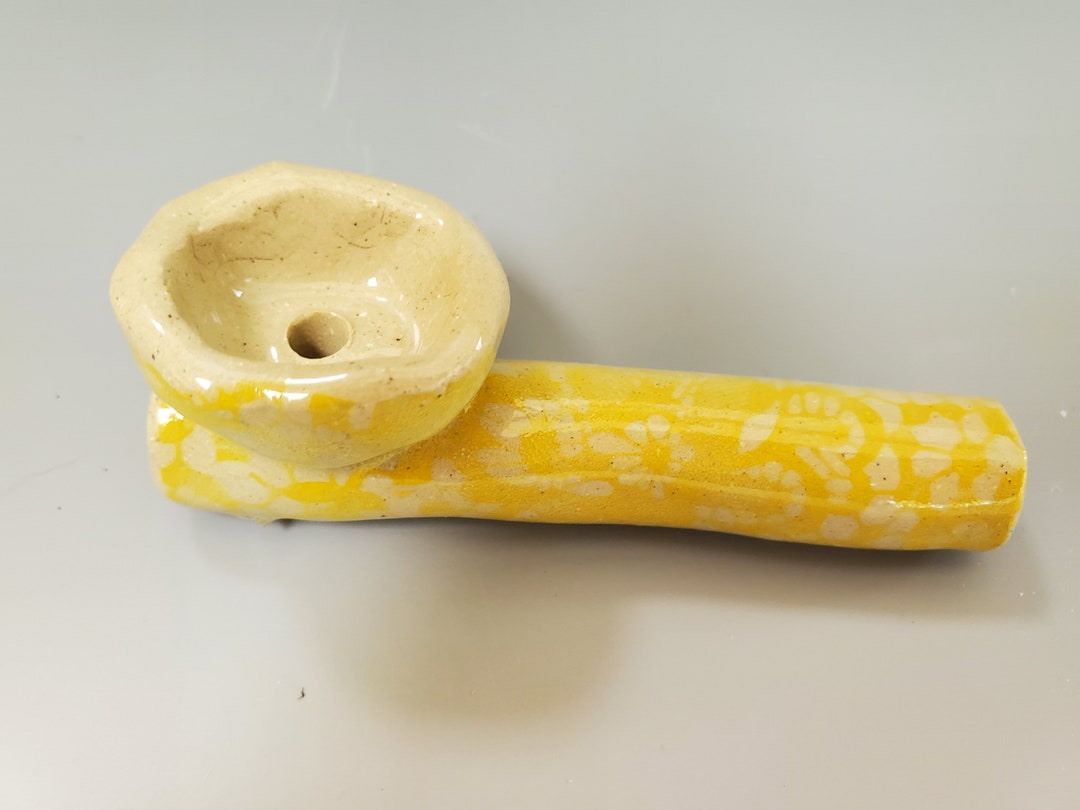 Ceramic Smoking Pipe, Smoking Bowl, Handmade, Tobacco, Small, Gift Pipe