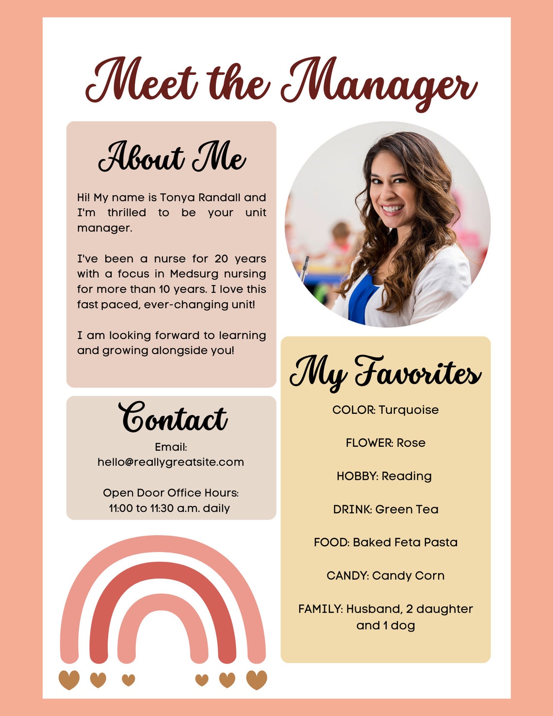 Meet the Manager Customizable Download Etsy