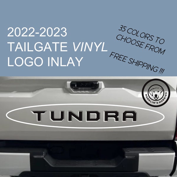Color Your Tailgate !! 2022-2023 VINYL Tailgate Inlay For Pickup Truck