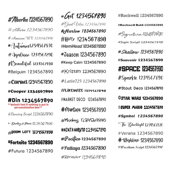 Custom Name Vinyl Decal Business Shop *Many fonts and colors*