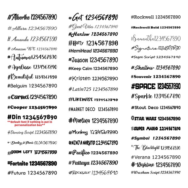 Custom Name Vinyl Decal Business Shop *Many fonts and colors*