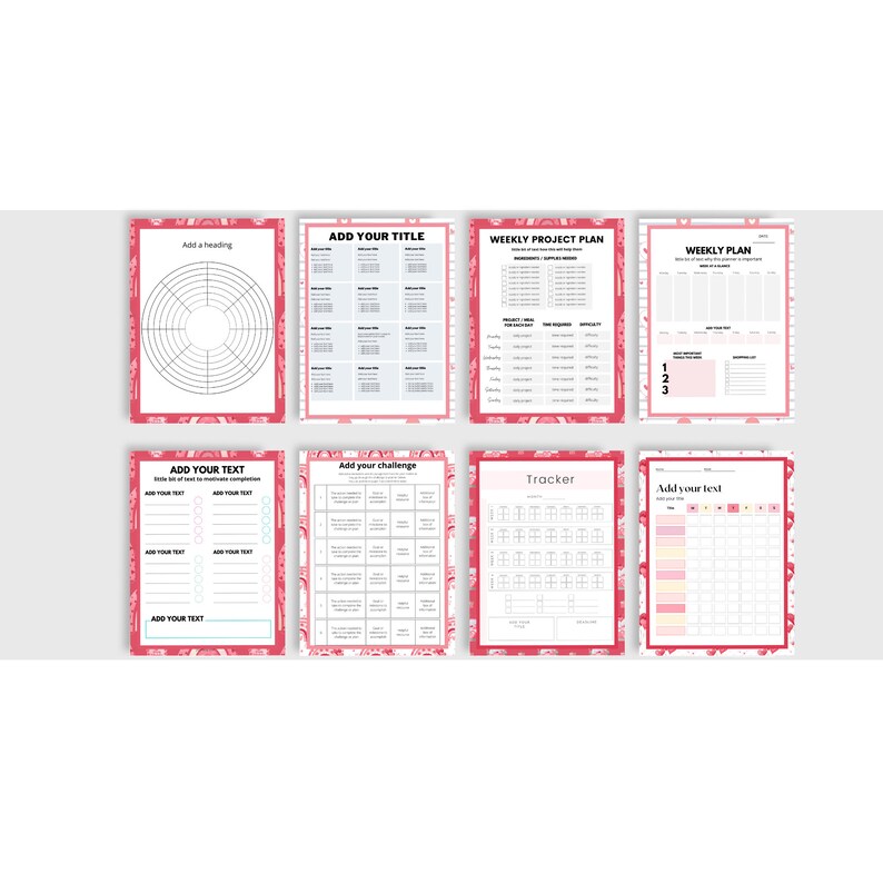 Commercial Use Canva Valentine Planner Journal Template Kit, Editable ...