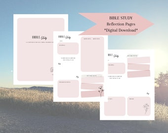 Catholic BIBLE STUDY Reflection Pages