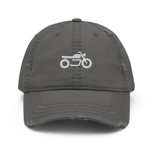 Motorcycle Cafe Racer - Distressed Dad Hat