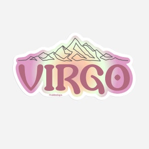 Sticker VIRGO Sticker, Vinyl Waterproof Sticker. Great for laptops, water bottles, planners, and more!