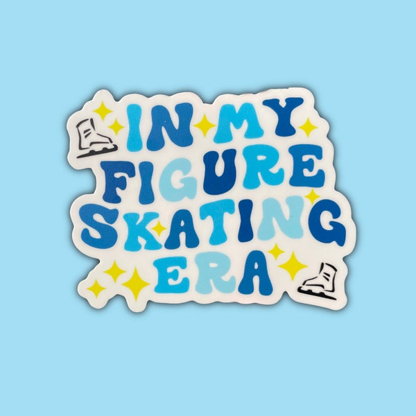 In My Figure Skating Era Sticker | Ice Skating Decal | Ice Skating | Figure Skating Stickers | Figure Skater |Waterproof Stickers |Eras Tour