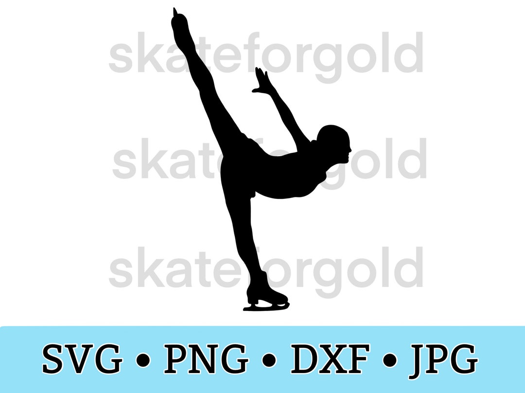 Figure Skating Spiral SVG Ice Skating SVG Cricut Files Etsy