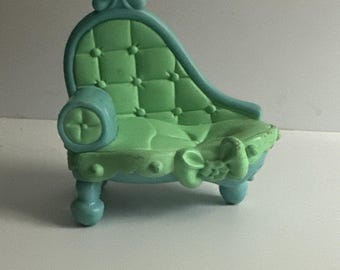 2006 Littlest Pet Shop Green Chaise Couch Vintage