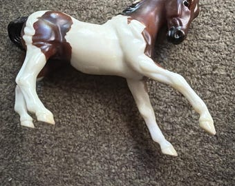Breyer Brown and White Model Horse Plastic Stablemates Figurine 1999