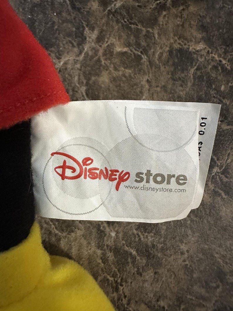 The Disney Store 2001 Mickey Mouse 9" Plush Soft Toy Stuffed Animal image 4