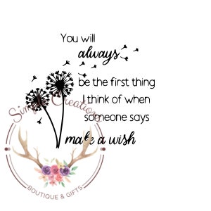 You will always be the first thing svg