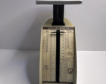 Vintage Pelouze Model P-2 Postal Scale 2 Lbs Capacity 1981