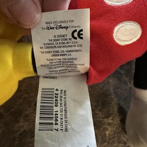 The Disney Store 2001 Mickey Mouse 9" Plush Soft Toy Stuffed Animal image 5