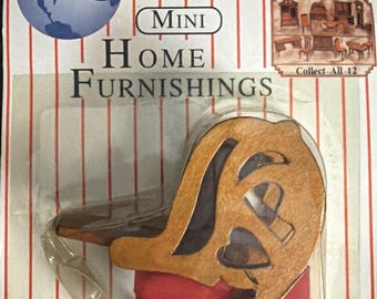 Vintage Doll House Furniture Dark New in Package chair table