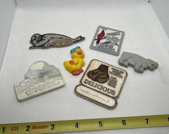 Refrigerator Fridge Magnets Lot of 6 vintage assortment