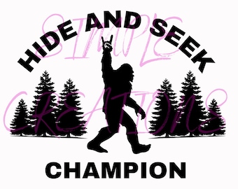 Hide and Seek Champion Outline SVG Files | Hide and Seek Champion Cut Files | Hide and Seek Champion Vector Files | Hide and Seek Champion