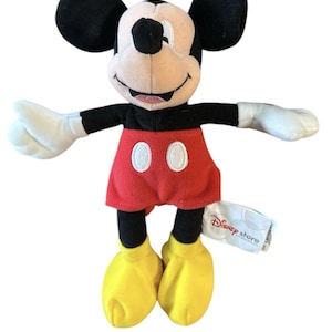 The Disney Store 2001 Mickey Mouse 9" Plush Soft Toy Stuffed Animal image 1