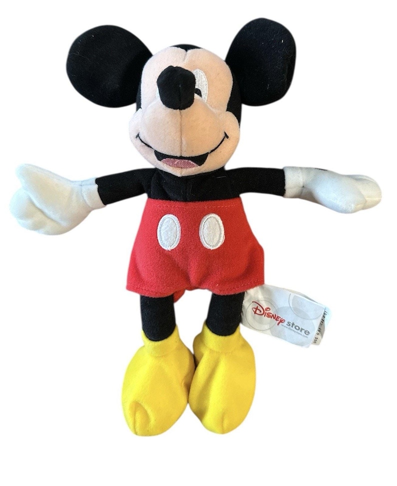 The Disney Store 2001 Mickey Mouse 9" Plush Soft Toy Stuffed Animal image 1