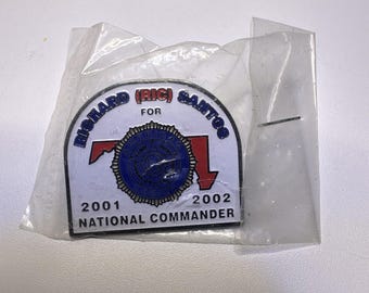 Richard Santos American Legion Commander Lapel Pin Hat Vest