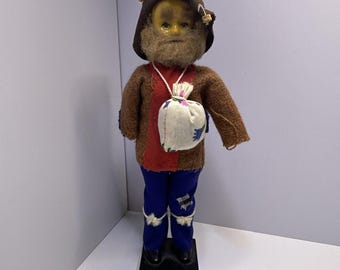 Vintage Australian Swagman Souvenir Doll Hobo 7" Made in Australia Musical Works