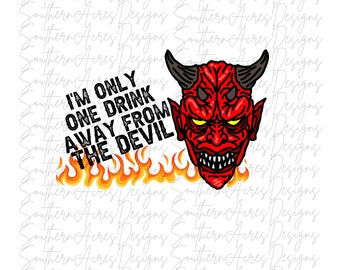 Only One Drink Away - Etsy