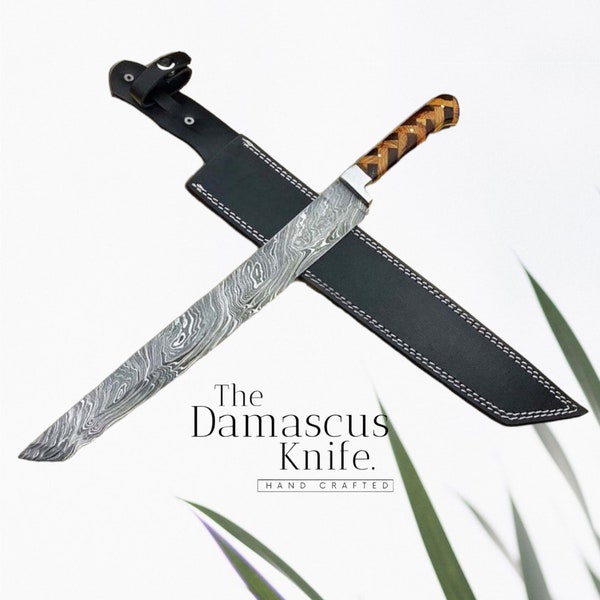 SHARP Brisket Slicer DAMASCUS Billet Carving Knife |Practically Used For Slicing Roasts, Meats, Fruits and Vegetables |Gift For Loved Ones.