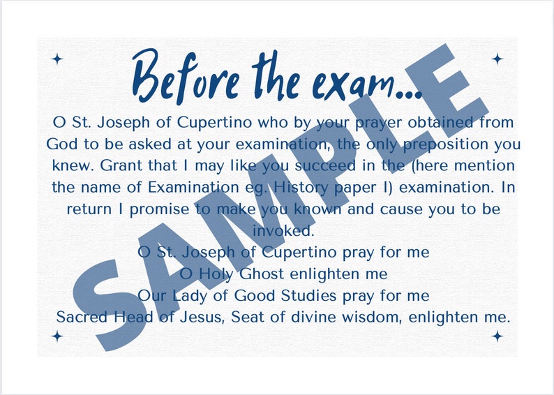 St Joseph of Cupertino Prayer Card Etsy St Joseph of Cupertino Prayer Card Etsy