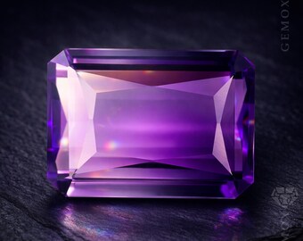 Ametrine 22ct. Genuine Hydrothermal Loose Gemstone Octagon Cut Very Clean Bolivian Purple Stone 14x20mm.