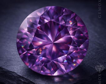 Alexandrite Gemstone Color Change Purple Pink Corundum LabGrown Loose Stone Saint Germain Violet Flame