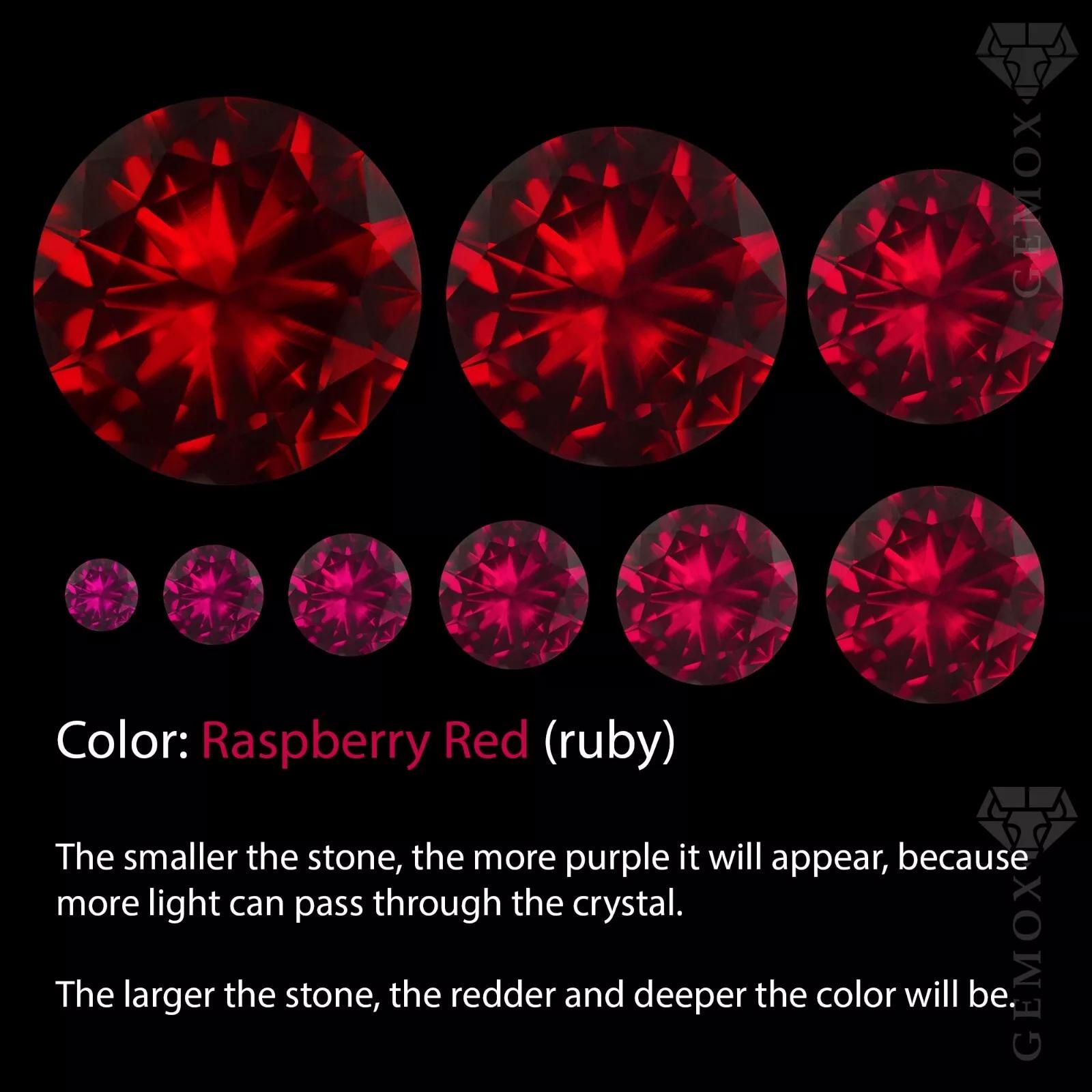 Ruby Genuine Corundum Top Quality Faceted Loose Gemstone Round Cut