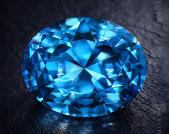 Blue Spinel Oval Loose Gemstone for Jewelry Making Lab Grown Gem