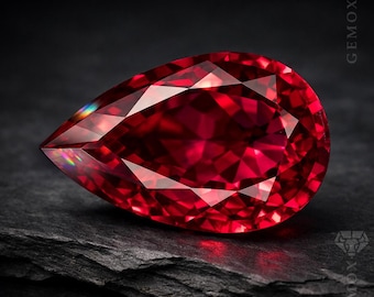 4ct Natural Rubellite Tourmaline, Purplish Pink Pear Cut Loose Gemstone, Nigeria 13x8mm, Collector Stone