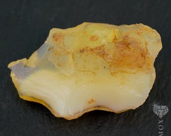 Fire Opal 26ct. Raw Crystal Rough Stone Natural Yellow White Mineral Specimen Mexican Opal 31x20x10mm.