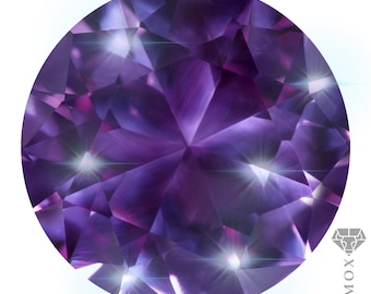 Alexandrit Farbwechsel Lose Edelstein Rund Schliff lila pink Corundum violette Flamme Stein EU