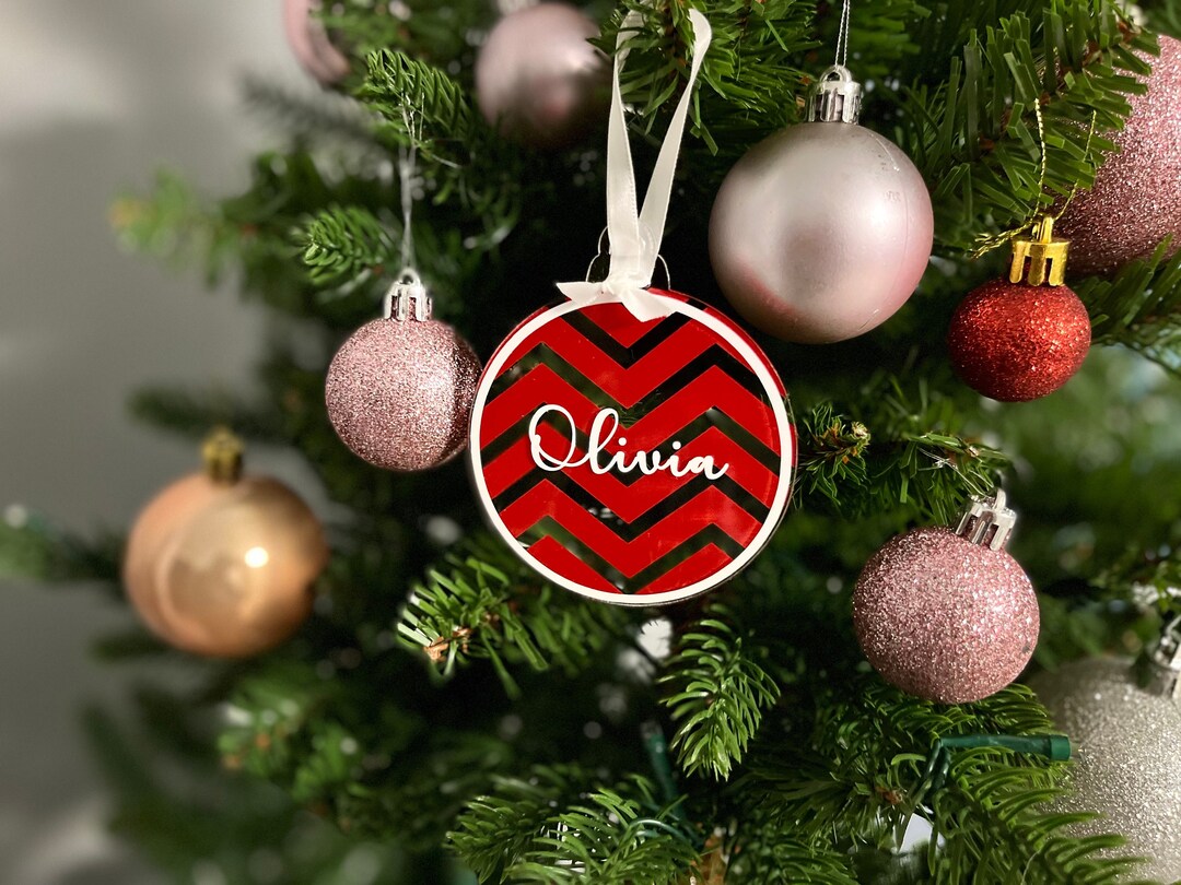Personalized Christmas Bauble Christmas Tree Ornament Etsy