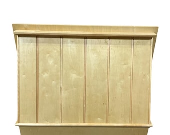 30&quot; Wide Maple Wood Canopy Style Range Hood Finished in Maple color with trim